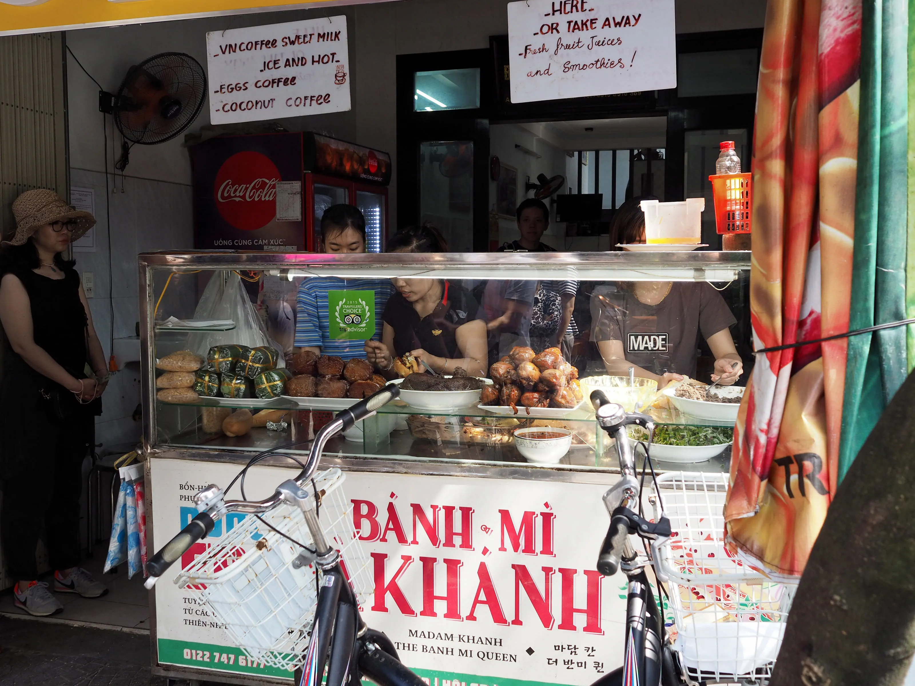 Banh Mi Khanh is one of the most popular places for banh mi in Hoi An.