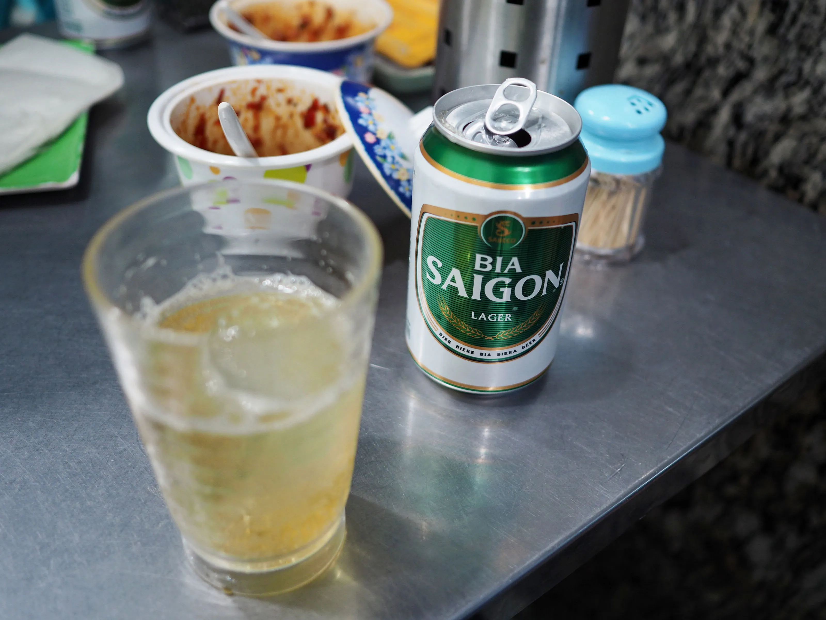 Saigon beer is very light. It does not have much taste, but it can be very refreshing.